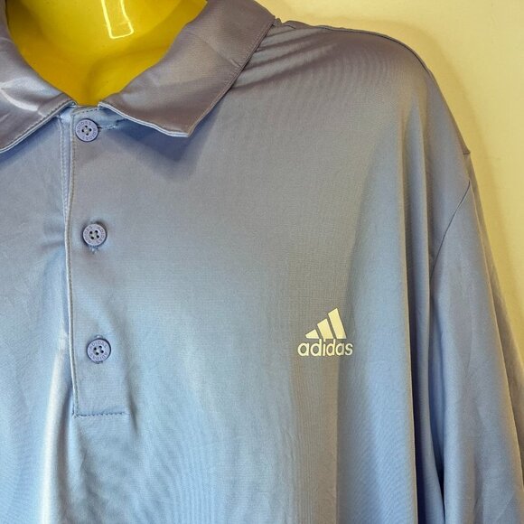 Adidas Golf Men's Ultimate Solid Violet Tone Polo Shirt - Size 2XL - NWT $65 - Picture 3 of 5